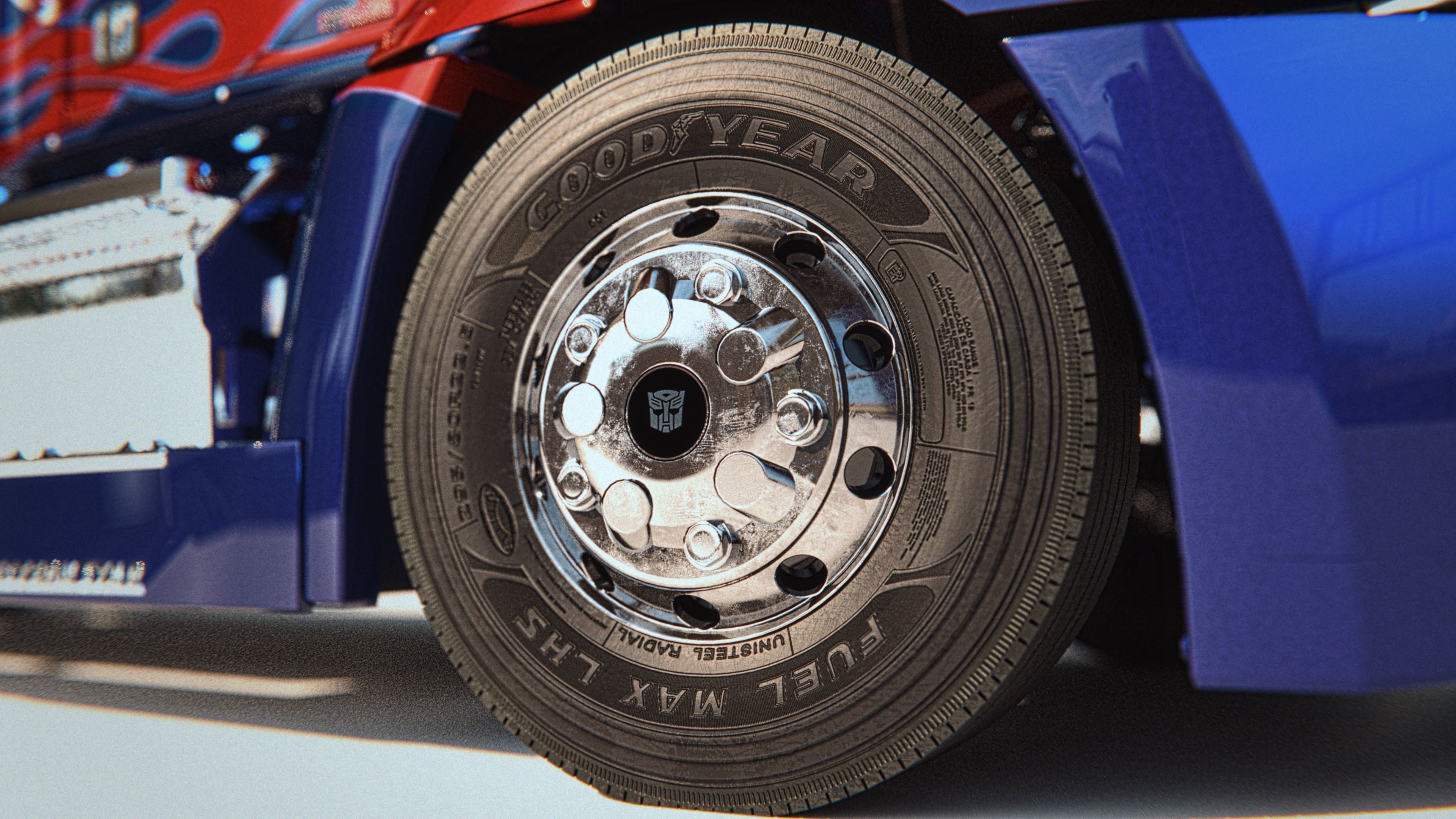 Western Star 5700xe Optimus Prime 3D model_8