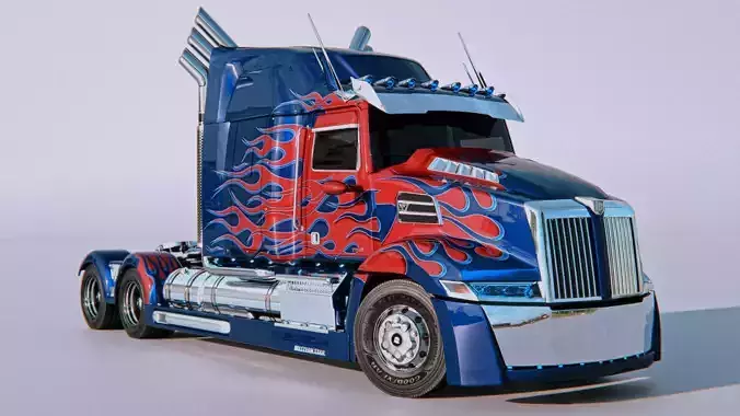 Western Star 5700xe Optimus Prime