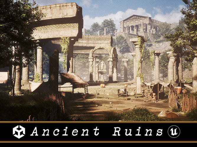 Ancient Ruins Environment  3D Model Collection