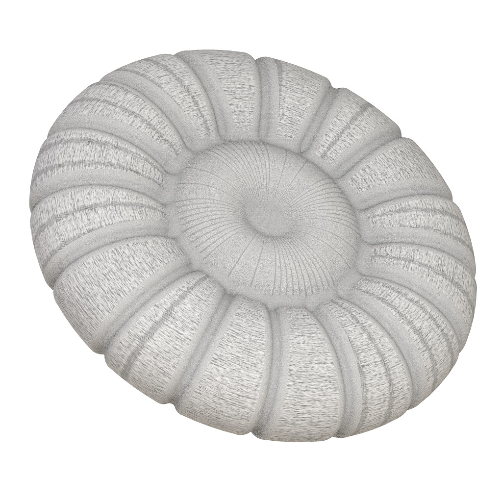 Exquisite Round Pillow 3D print model_1