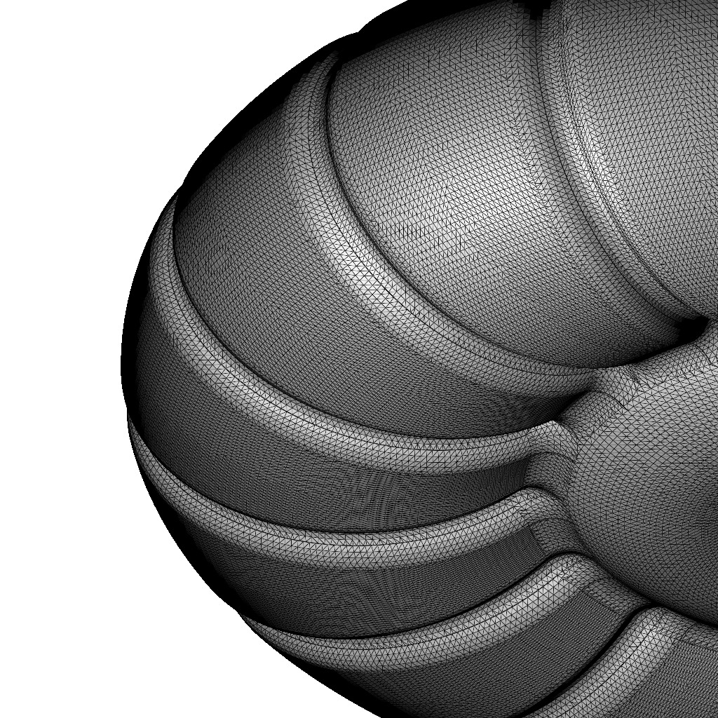 Exquisite Round Pillow 3D print model_6