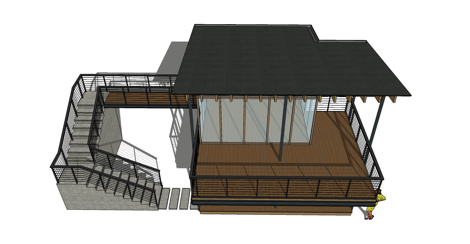 Forest Cabin House Modern Style 3D model_10