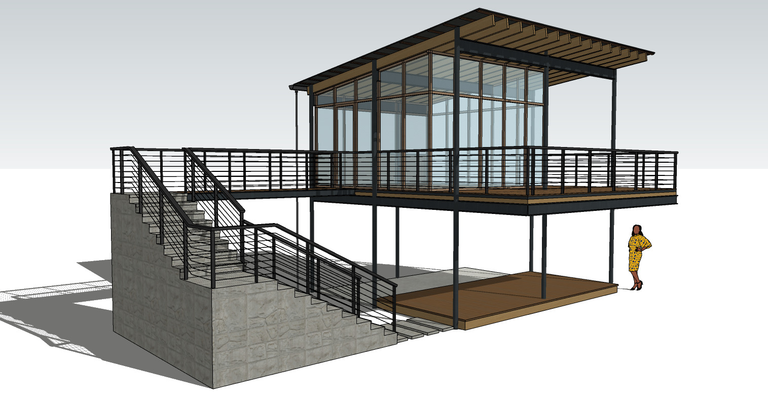 Forest Cabin House Modern Style 3D model_8