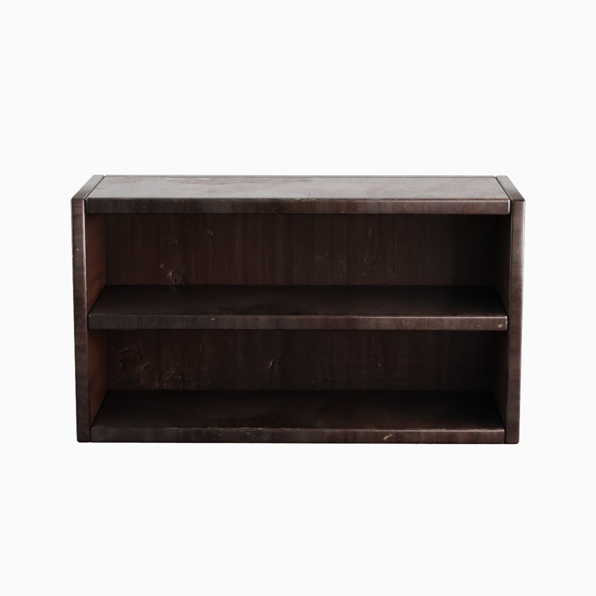 Simple Wooden Bookshelf Set Low-poly 3D model_1