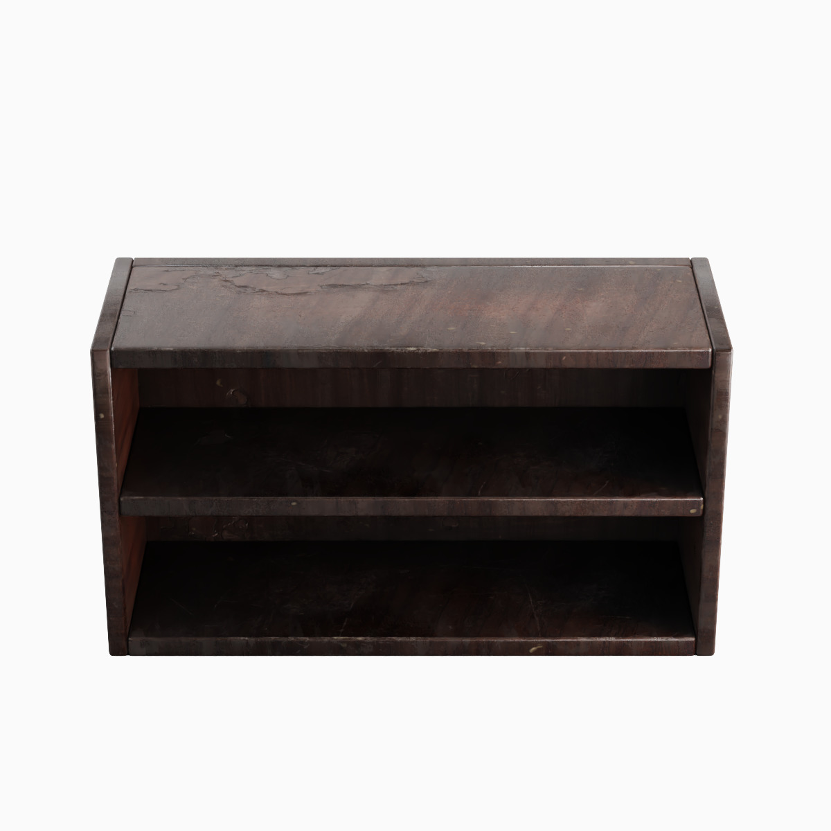 Simple Wooden Bookshelf Set Low-poly 3D model_4