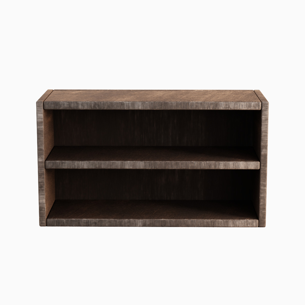 Simple Wooden Bookshelf Set Low-poly 3D model_26