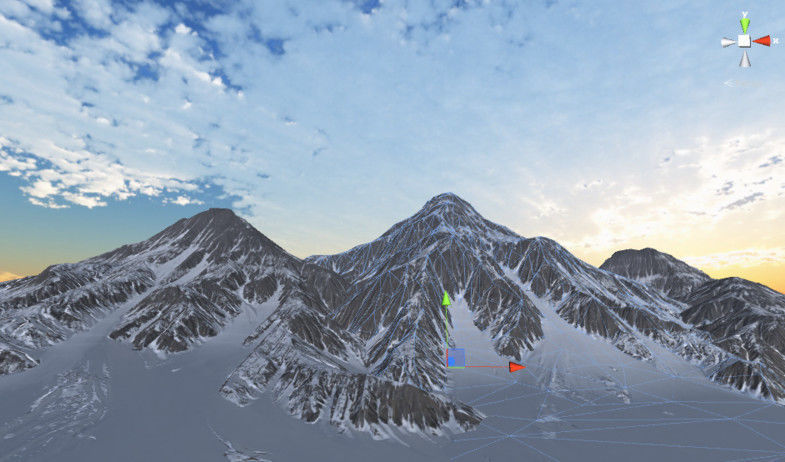 Snow Mountain - Low Poly Low-poly 3D model_1