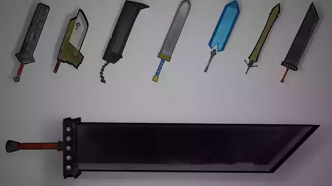 Stylized Painterly Long Sword Pack