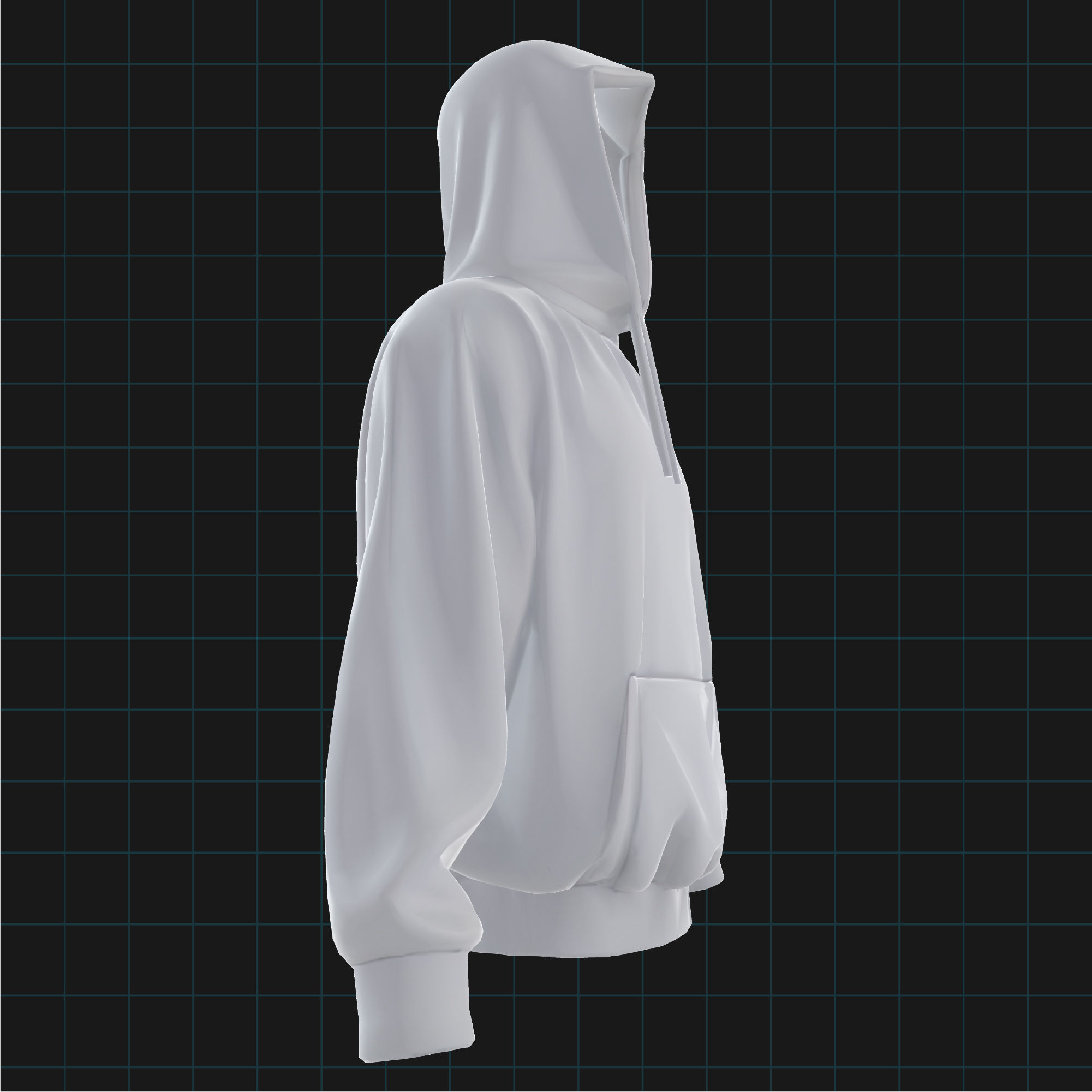 Hoodie Unisex Sweatshirt with Hood 3D print model_2