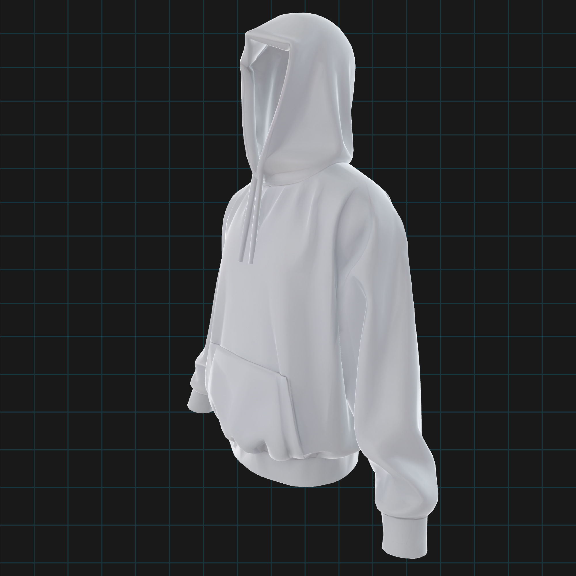 Hoodie Unisex Sweatshirt with Hood 3D print model_4