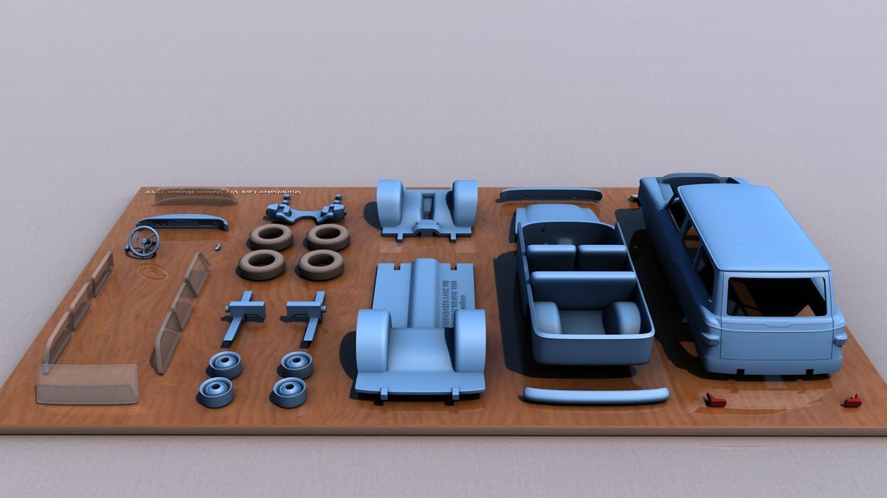 Studebaker Lark VII Station Wagon 1959 3D print model_10