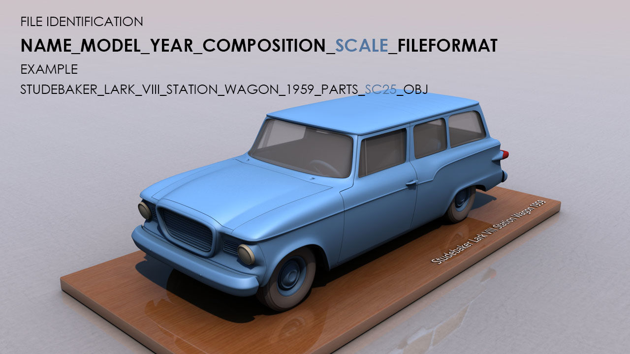 Studebaker Lark VII Station Wagon 1959 3D print model_15