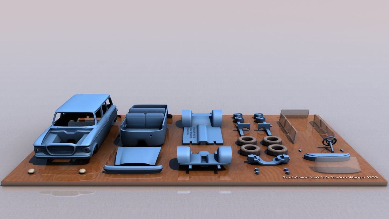 Studebaker Lark VII Station Wagon 1959 3D print model_8