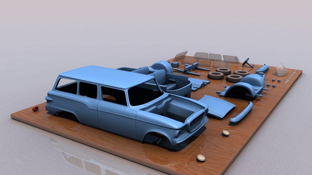 Studebaker Lark VII Station Wagon 1959 3D print model_7