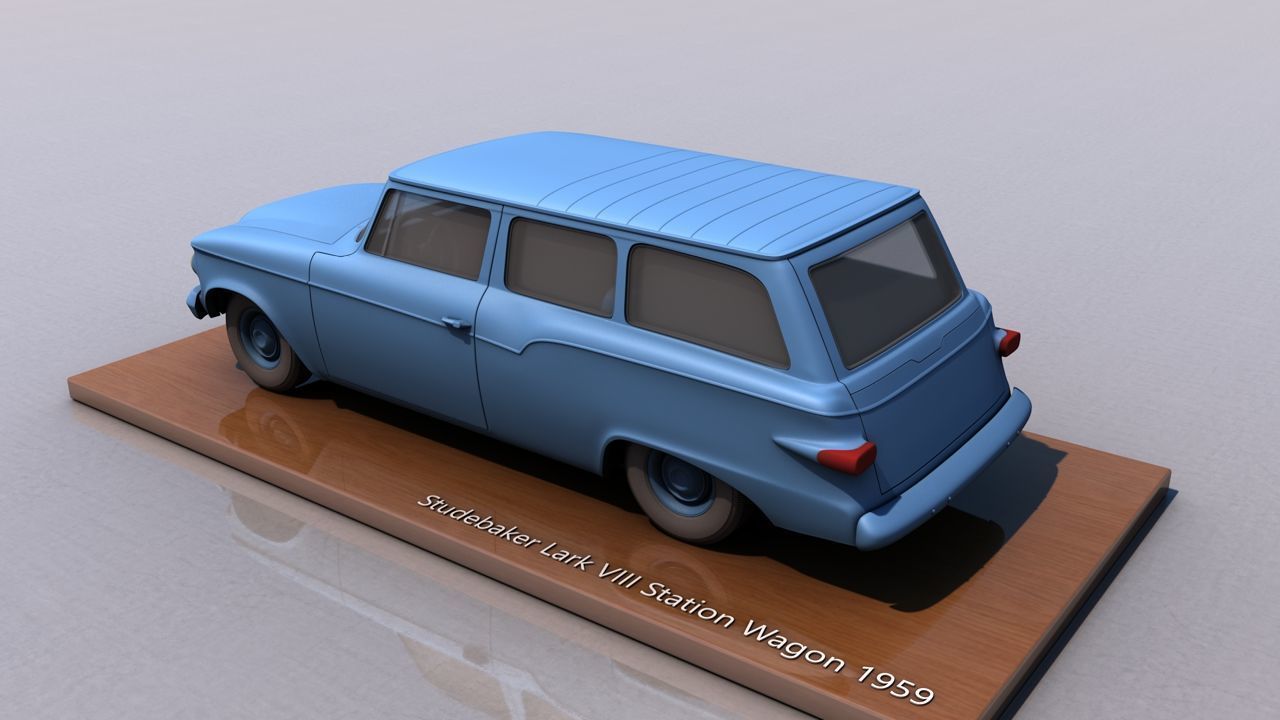 Studebaker Lark VII Station Wagon 1959 3D print model_2