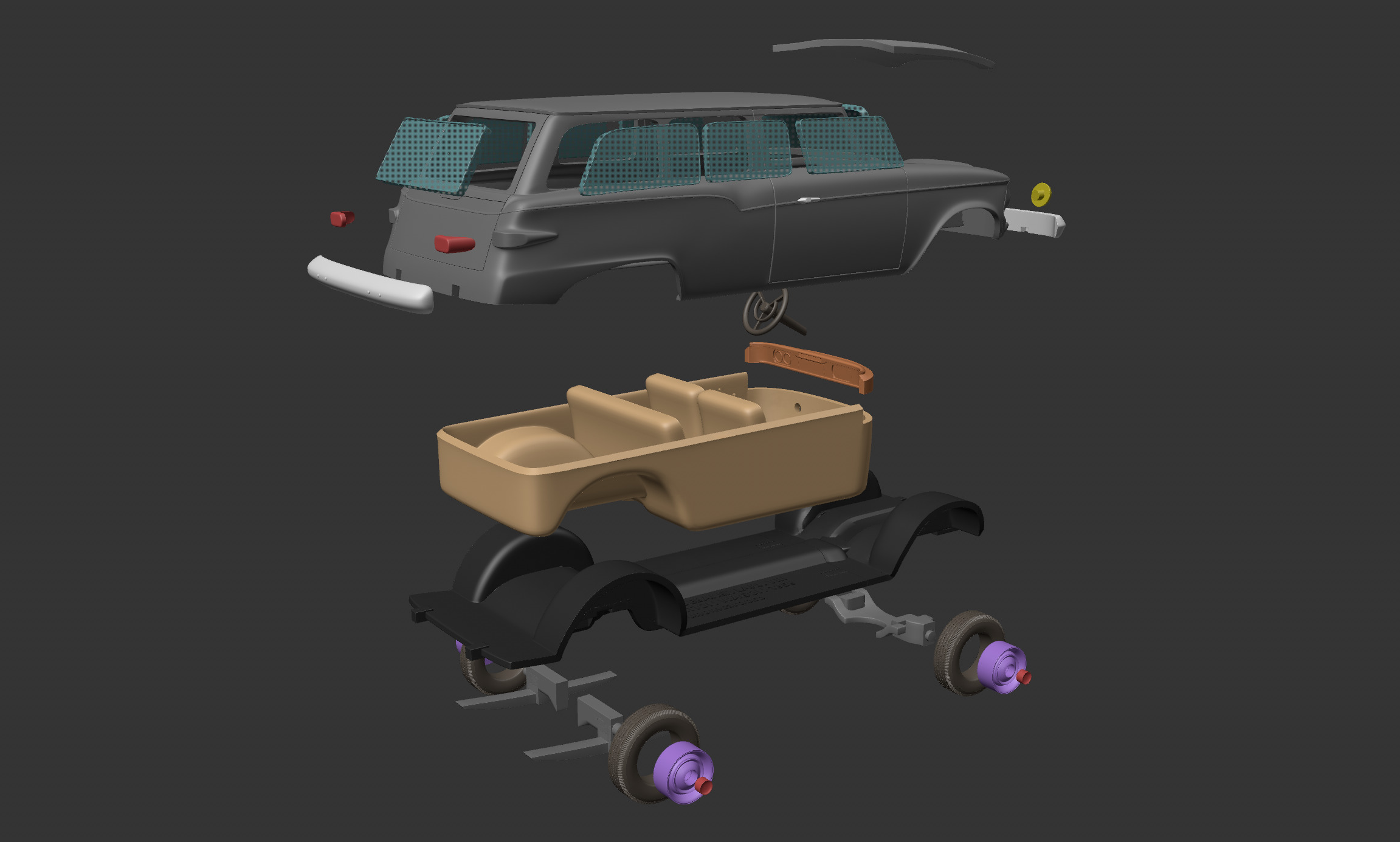 Studebaker Lark VII Station Wagon 1959 3D print model_13