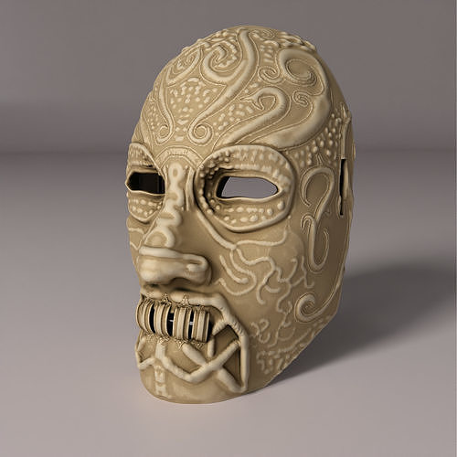 Death Eater Costume Full Face Mask - Death Eater Full Face  Mask 3D print model
