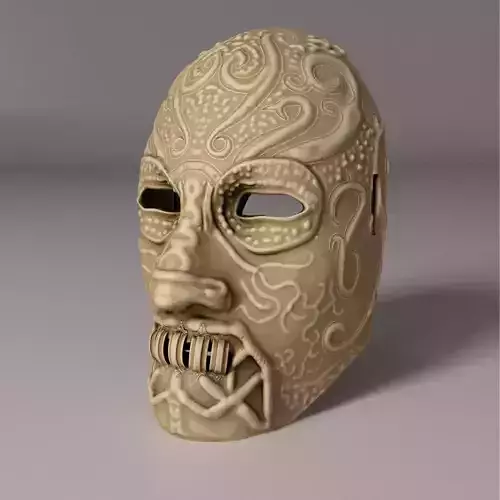 Death Eater Costume Full Face Mask - Death Eater Full Face  Mask