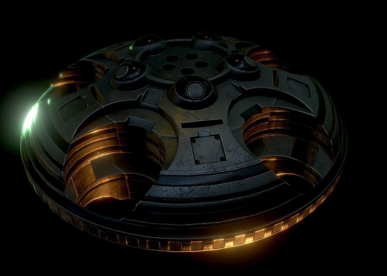 Ufo Pack Low-poly 3D model_5