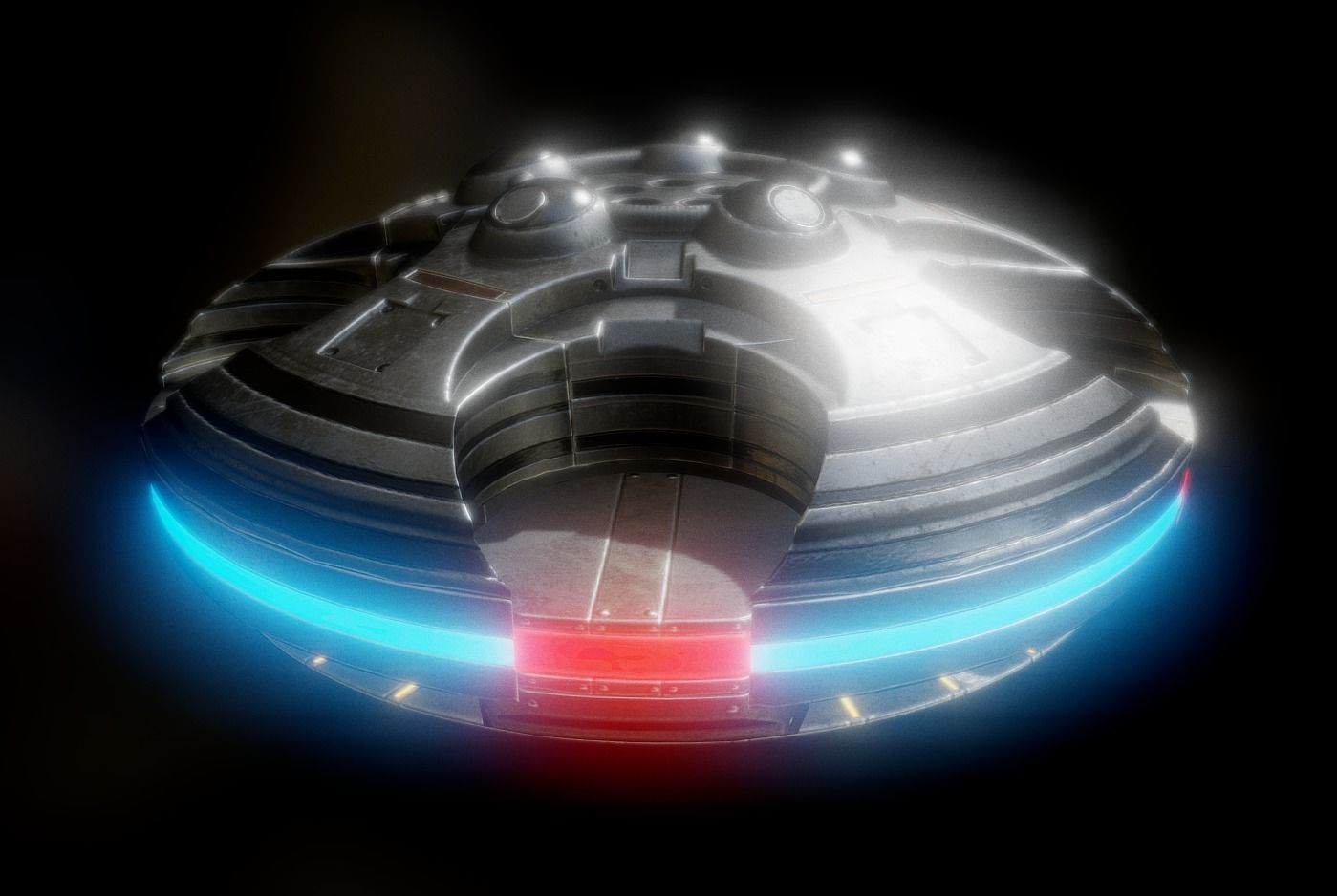 Ufo Pack Low-poly 3D model_4