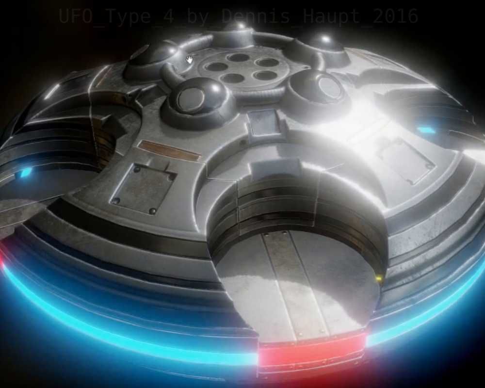 Ufo Pack Low-poly 3D model_34