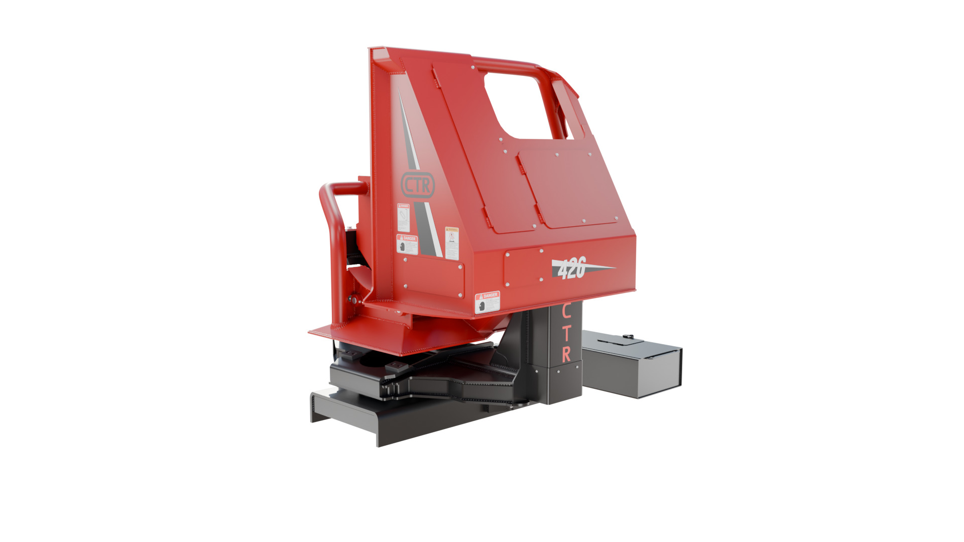 CTR 426 Pull-Through Delimber Trailer-Mounted Low-poly 3D model_1