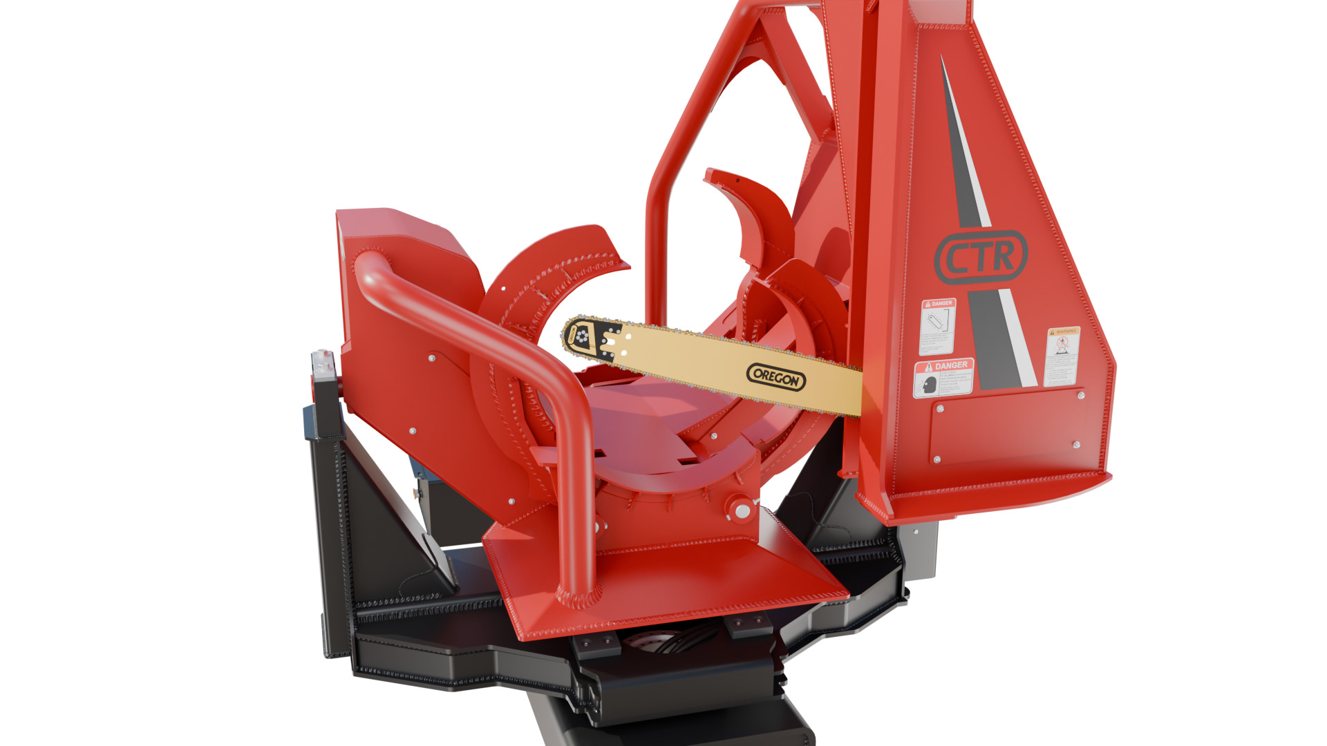 CTR 426 Pull-Through Delimber Trailer-Mounted Low-poly 3D model_6