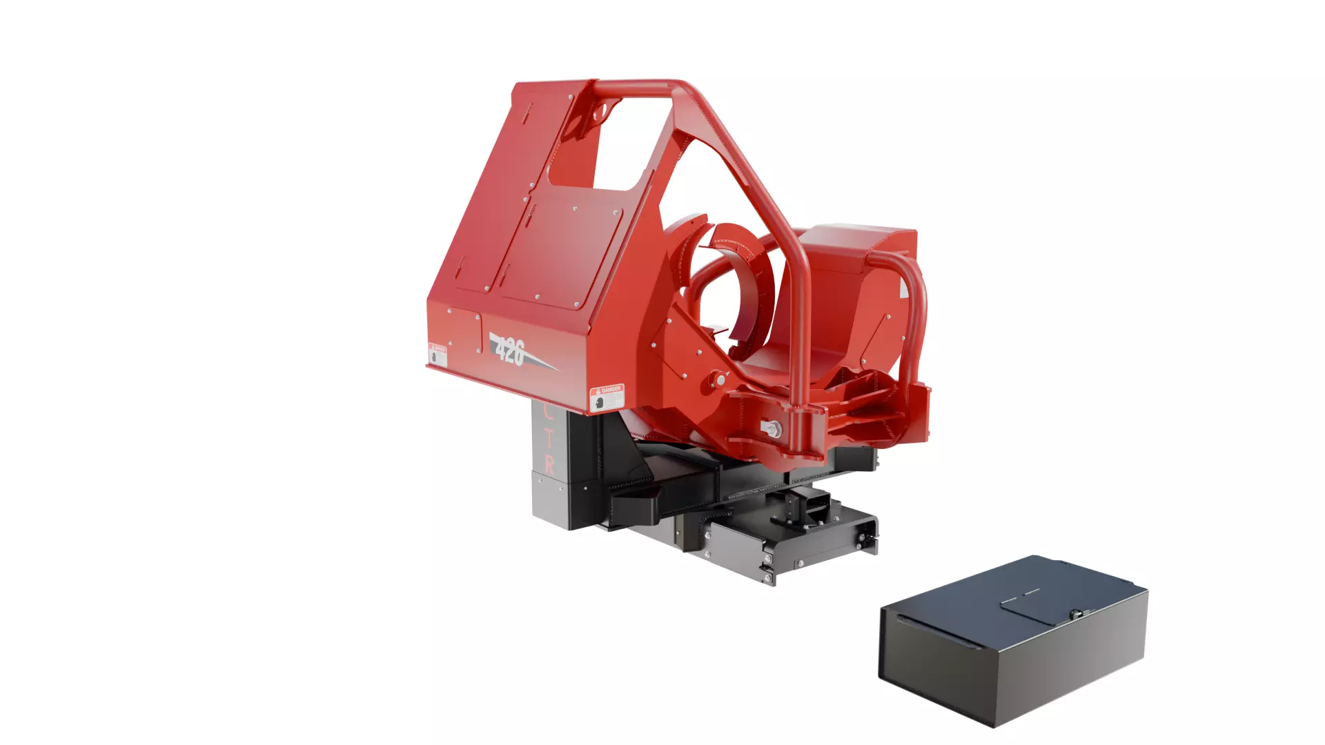 CTR 426 Pull-Through Delimber Trailer-Mounted Low-poly 3D model_0