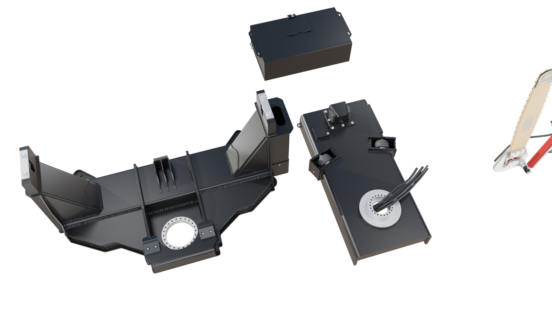 CTR 426 Pull-Through Delimber Trailer-Mounted Low-poly 3D model_8