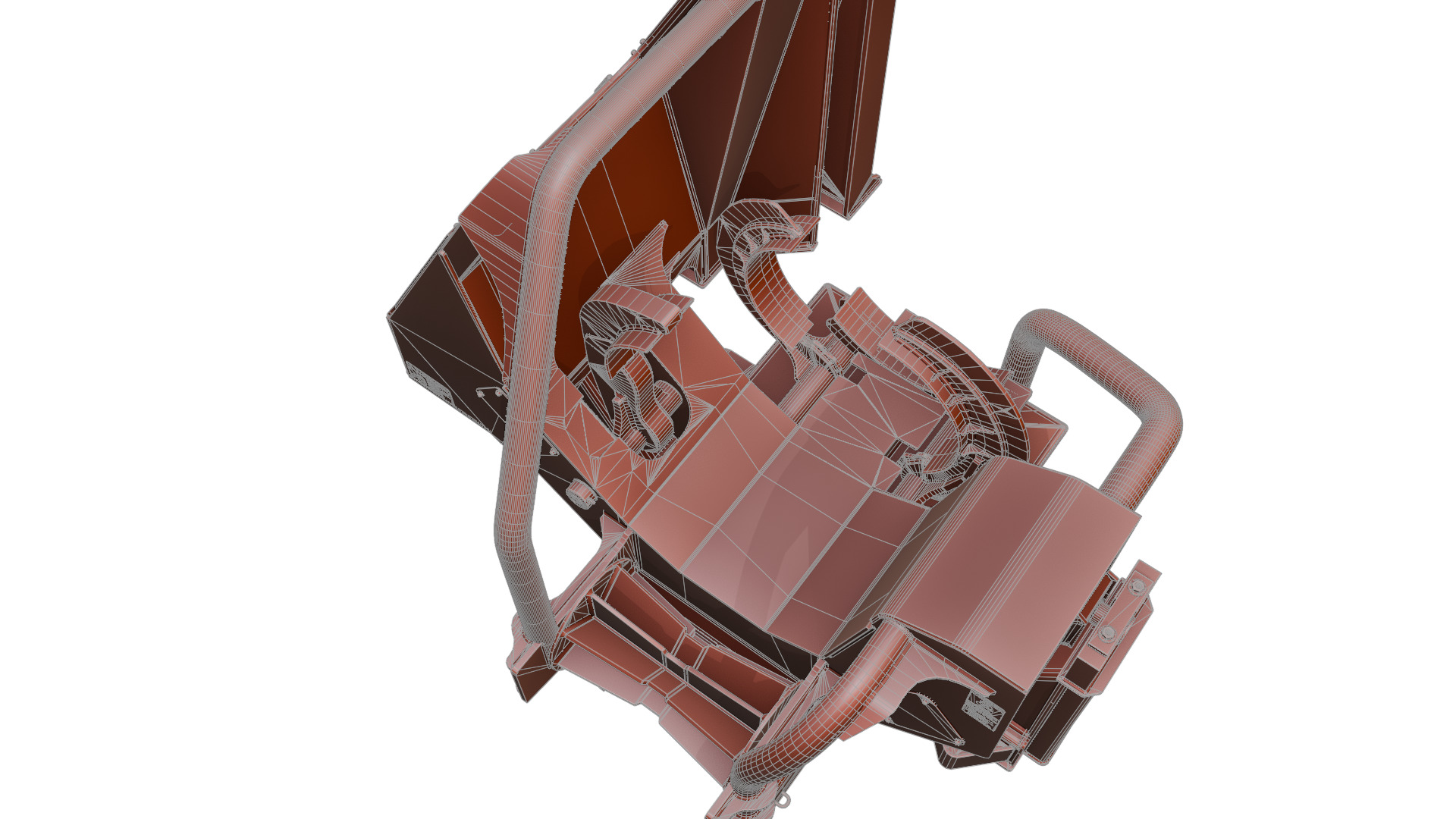 CTR 426 Pull-Through Delimber Trailer-Mounted Low-poly 3D model_14