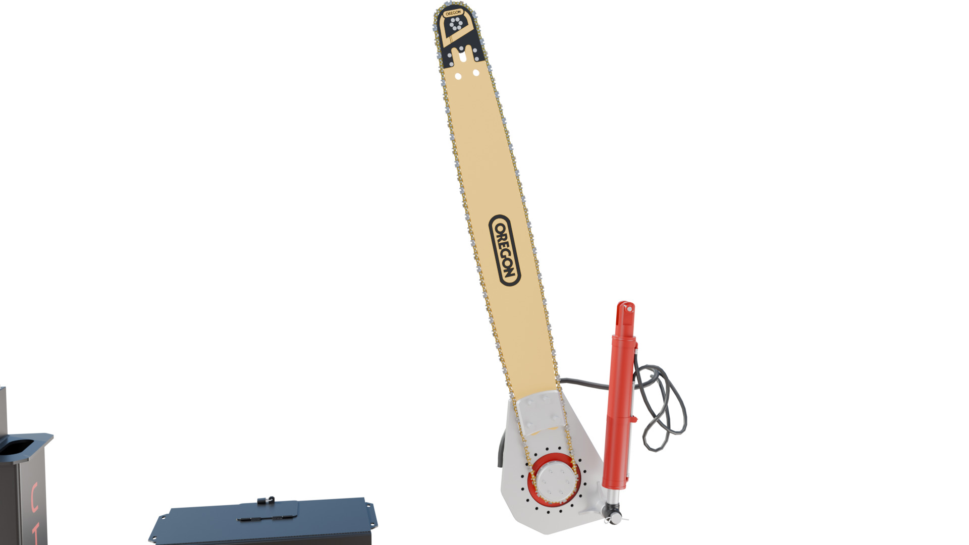 CTR 426 Pull-Through Delimber Trailer-Mounted Low-poly 3D model_7