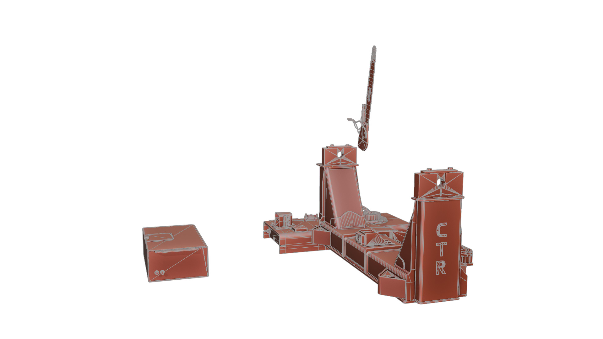 CTR 426 Pull-Through Delimber Trailer-Mounted Low-poly 3D model_19