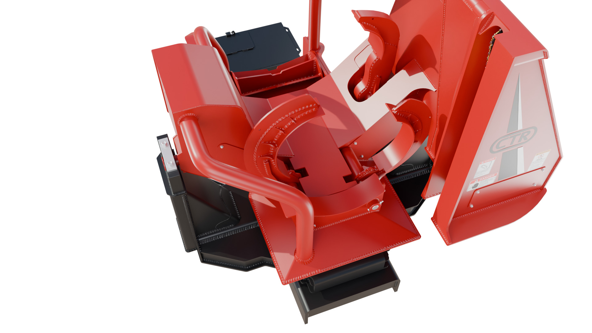 CTR 426 Pull-Through Delimber Trailer-Mounted Low-poly 3D model_4