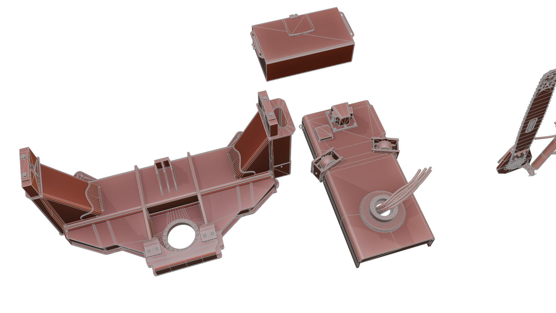 CTR 426 Pull-Through Delimber Trailer-Mounted Low-poly 3D model_21