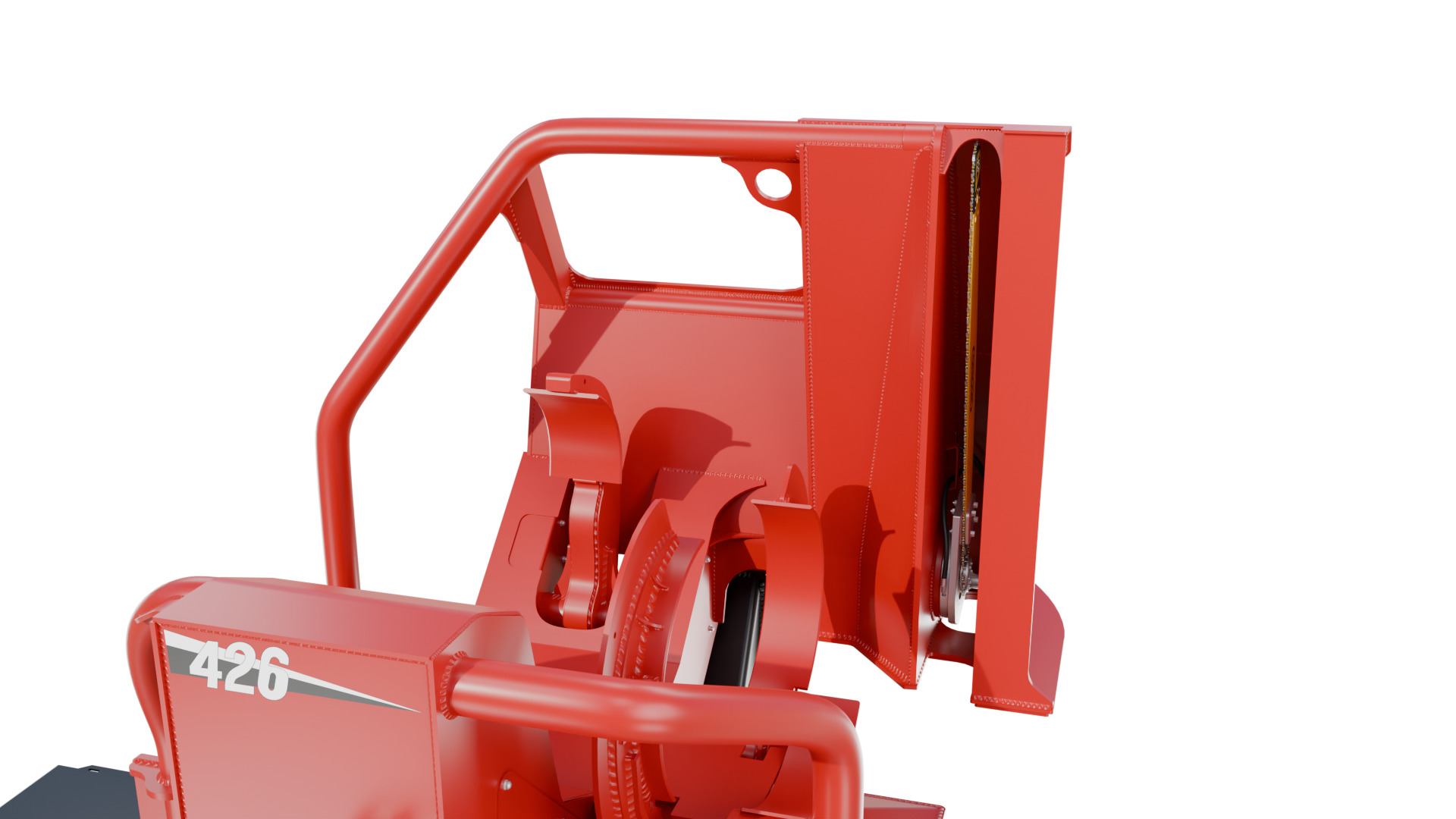 CTR 426 Pull-Through Delimber Trailer-Mounted Low-poly 3D model_5