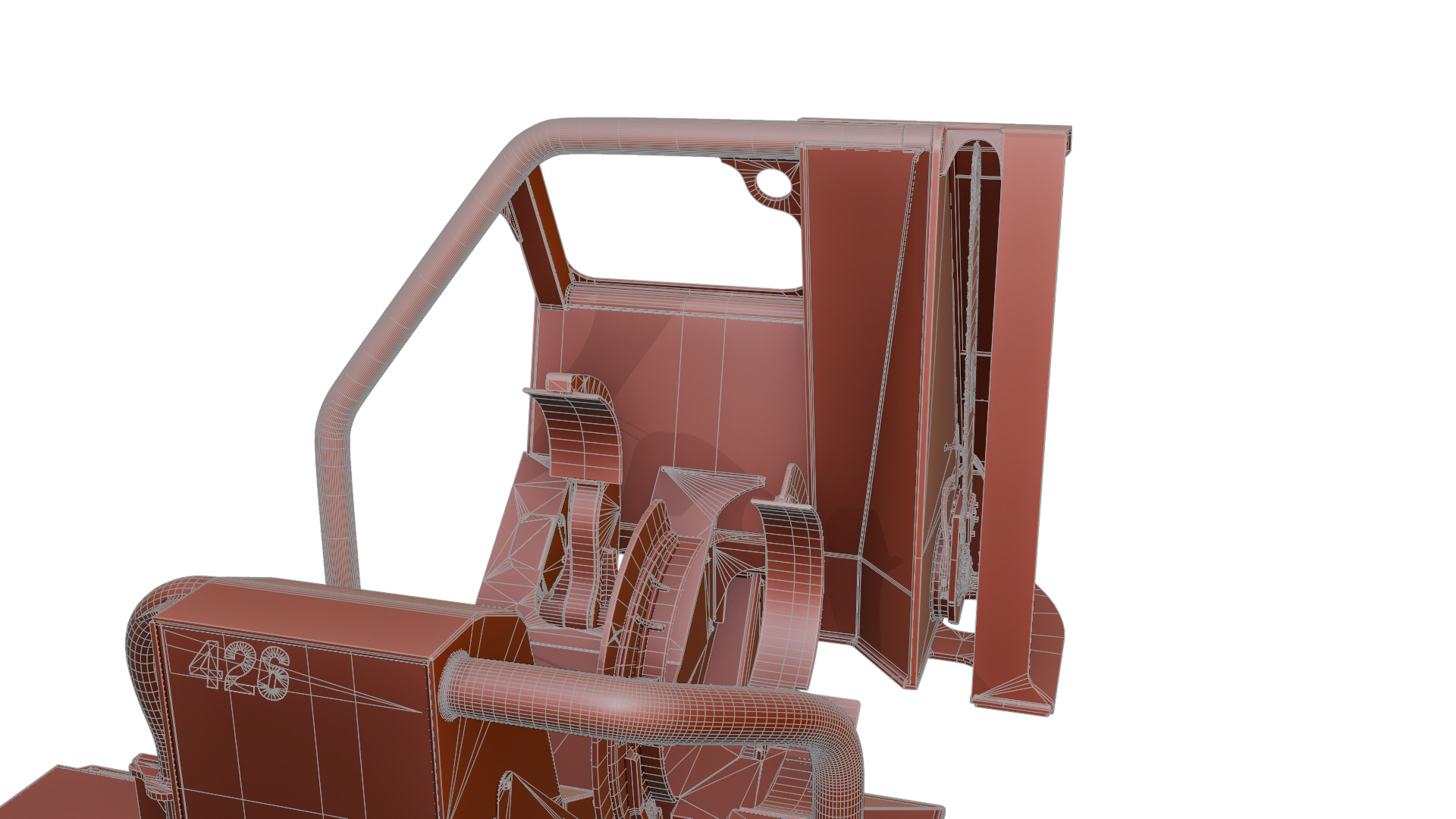 CTR 426 Pull-Through Delimber Trailer-Mounted Low-poly 3D model_18