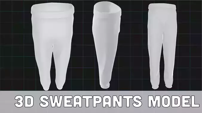 Jogger Pants Realistic Sweatpants 3D print model