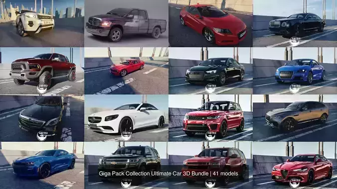 Giga Pack Collection Ultimate Car 3D Bundle