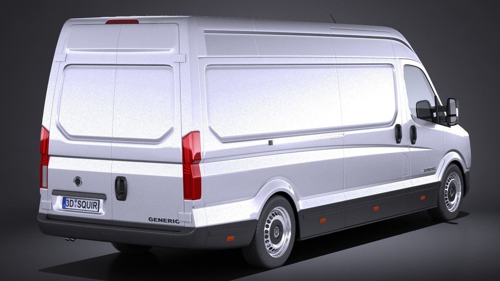 Generic Big Van 2016 3D model_5