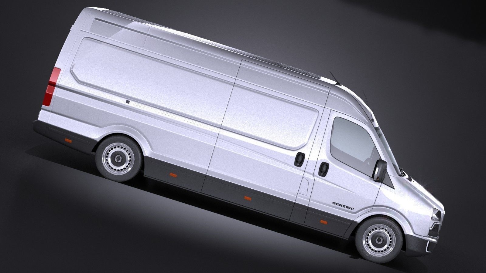 Generic Big Van 2016 3D model_6