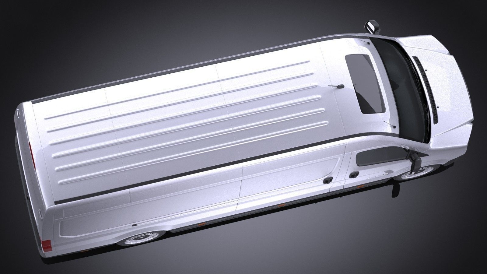 Generic Big Van 2016 3D model_7