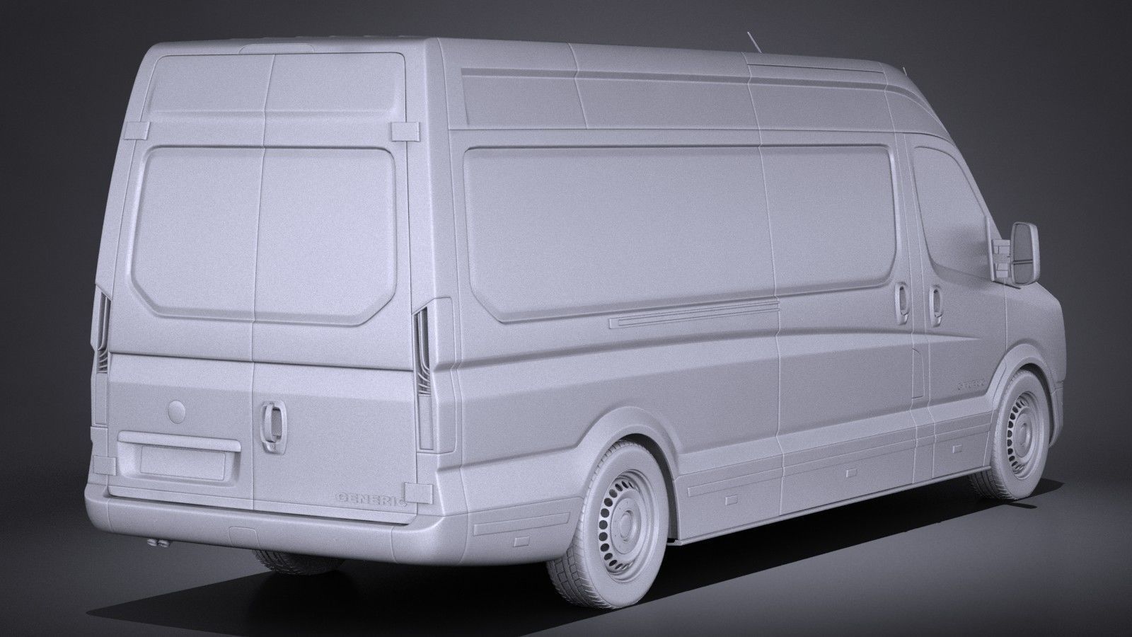 Generic Big Van 2016 3D model_11