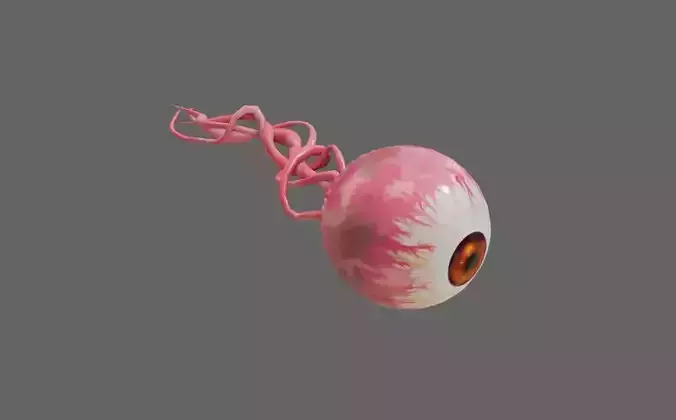 Eye Terror - Olho - Halloween Low-poly 3D model