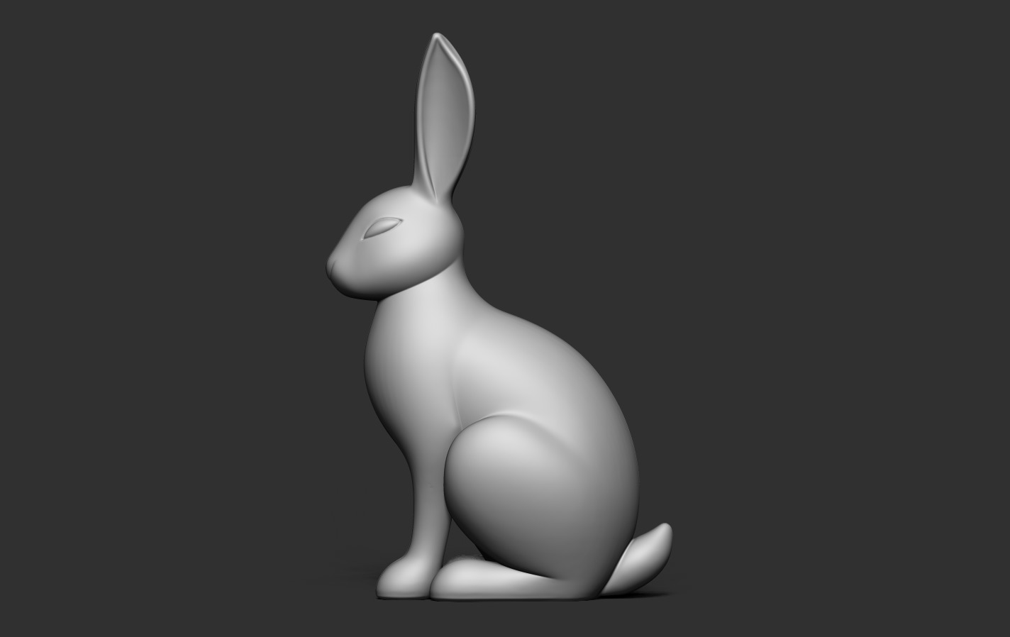 Rabbit 3D print model_12