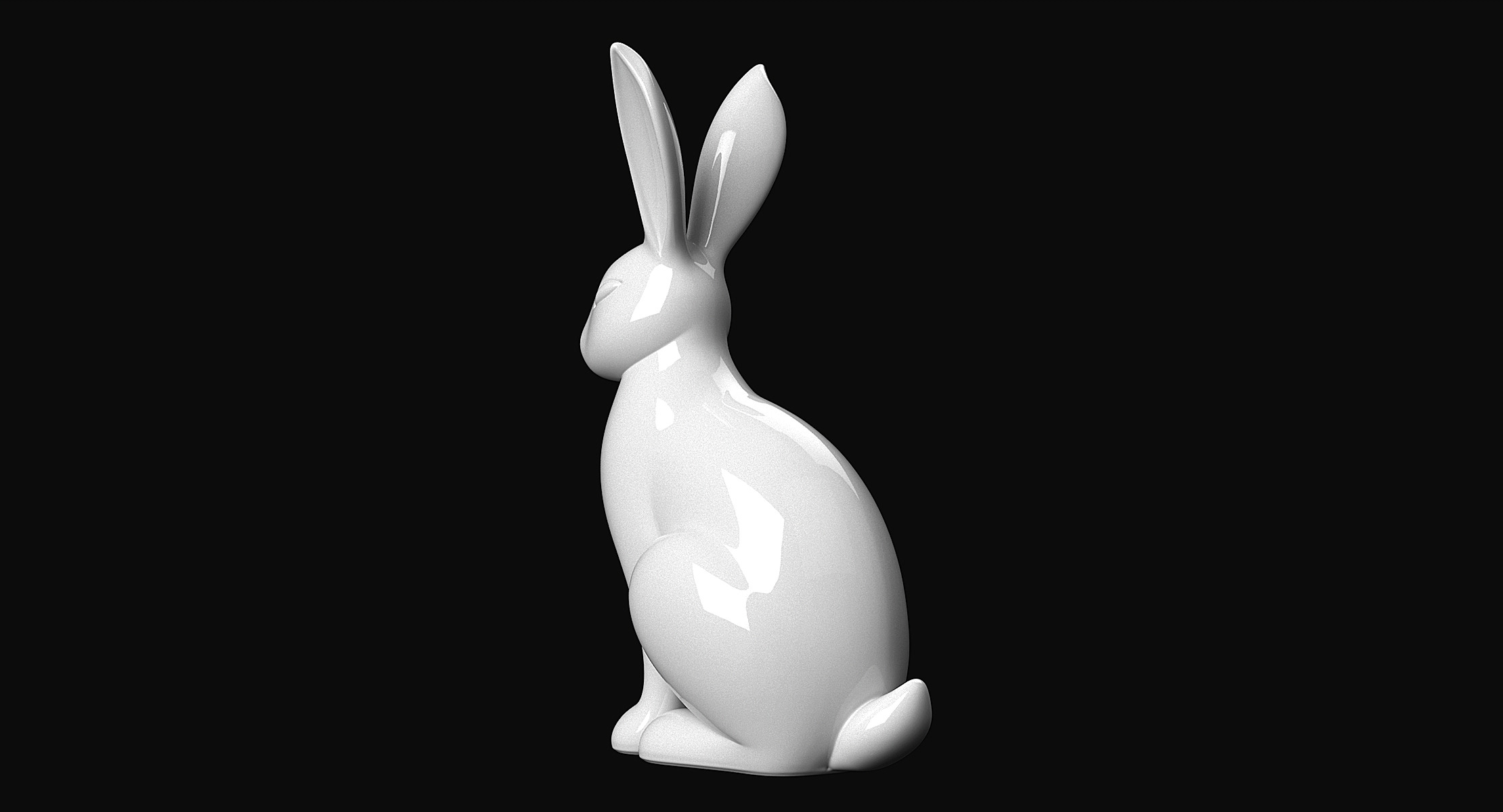 Rabbit 3D print model_4
