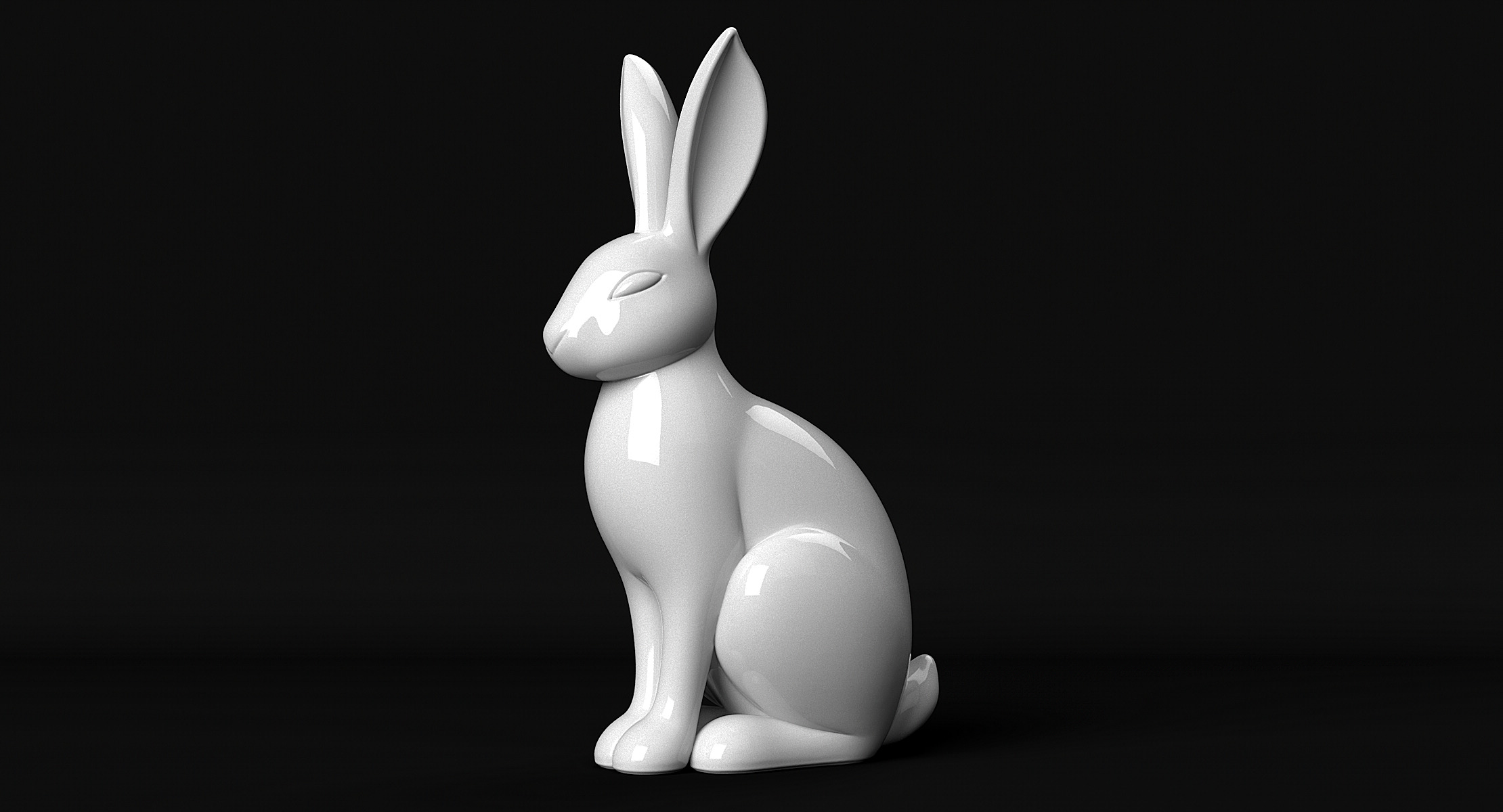 Rabbit 3D print model_1
