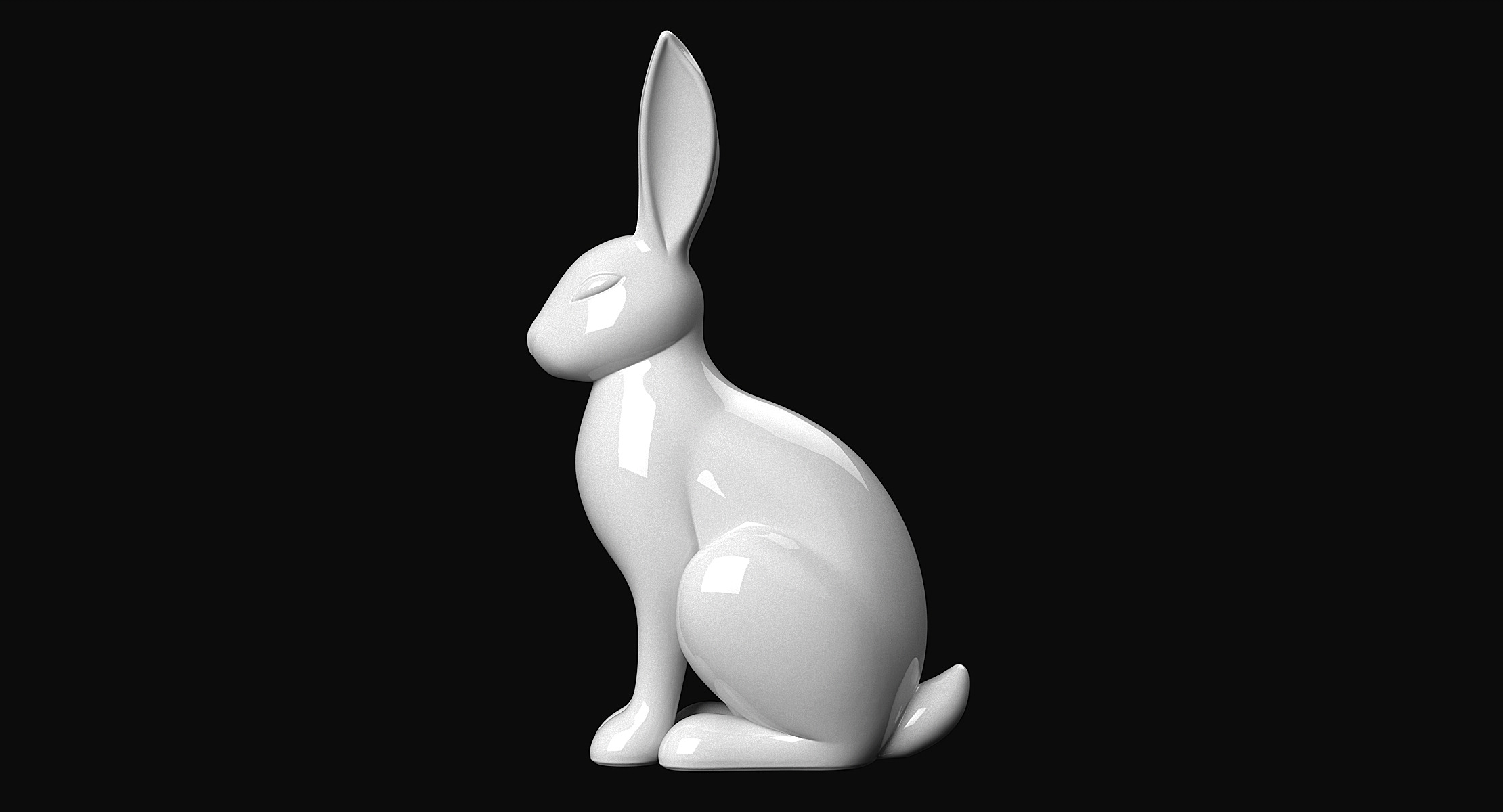 Rabbit 3D print model_2