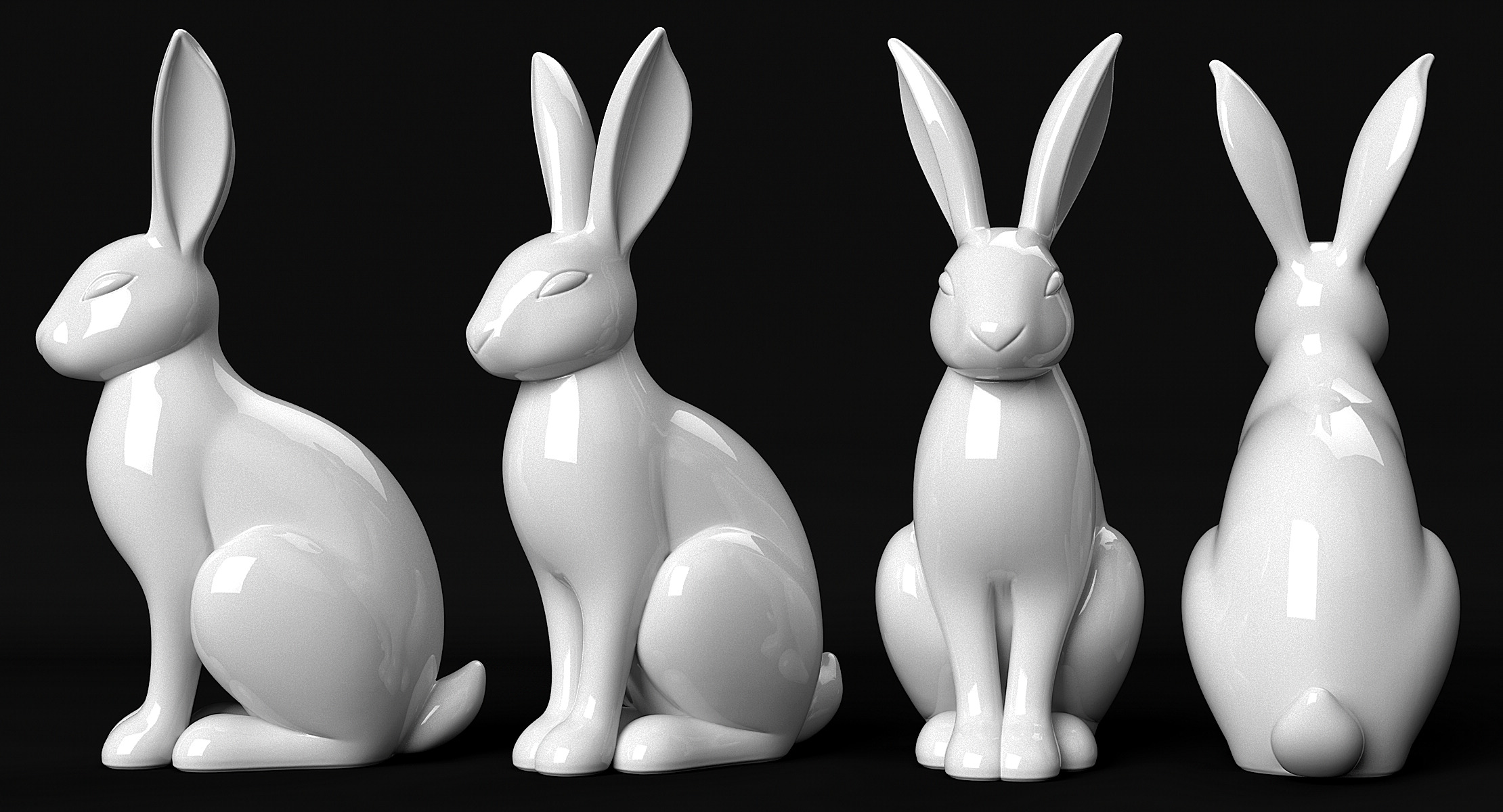 Rabbit 3D print model_8