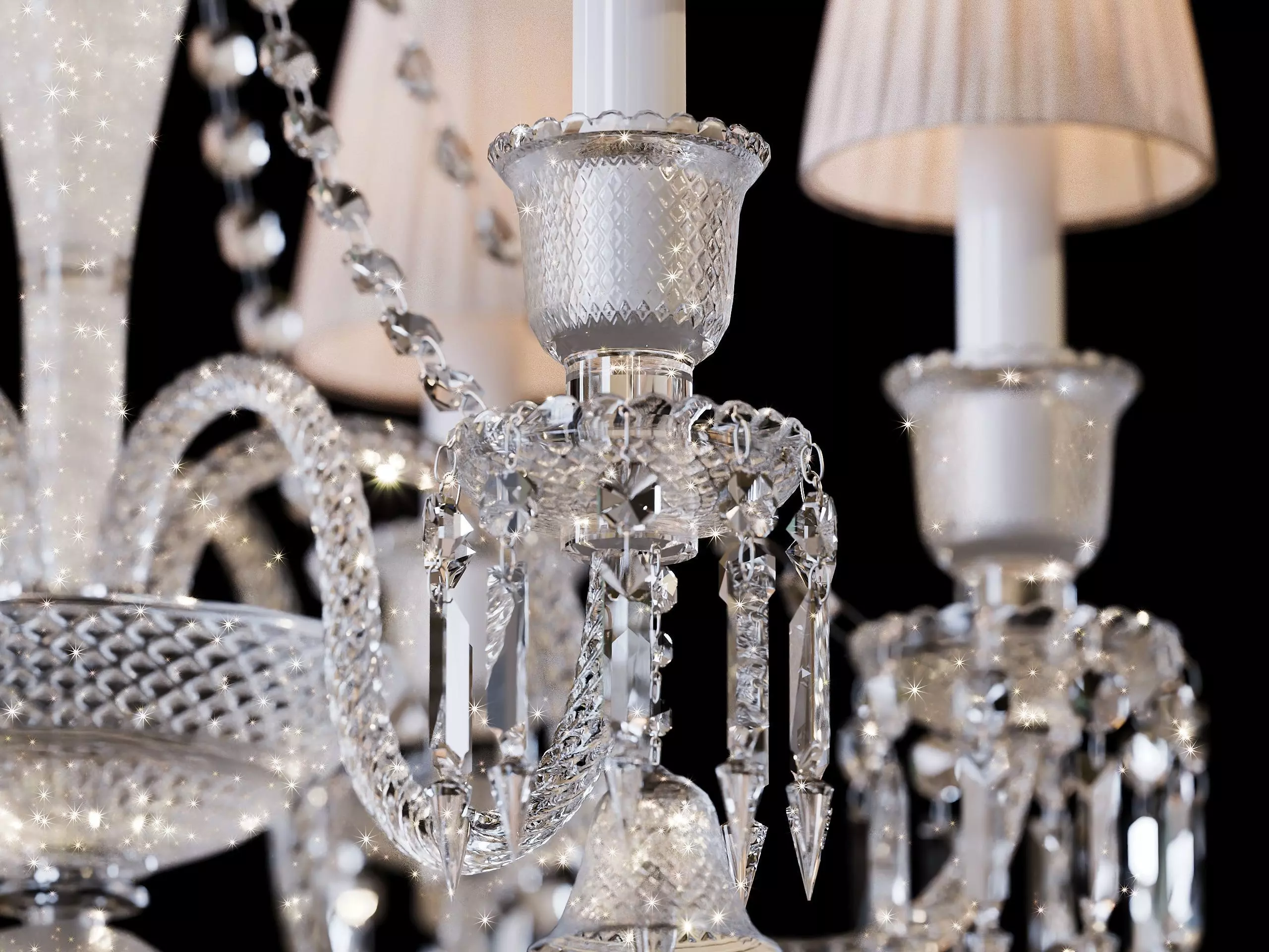 Crystal Chandelier Illuminati MD1102710-6A in Baccarat Style 3D model_2