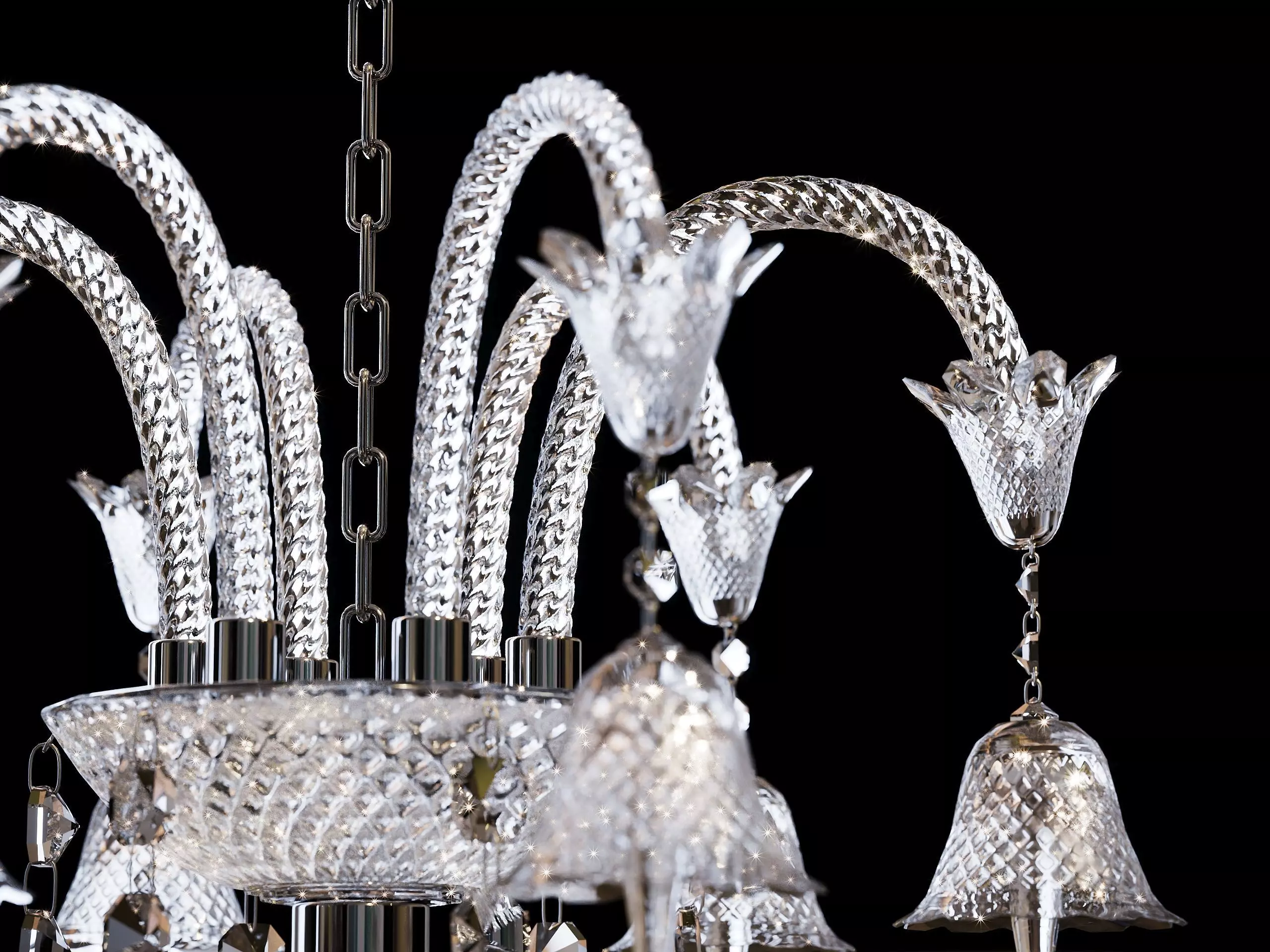 Crystal Chandelier Illuminati MD1102710-6A in Baccarat Style 3D model_4